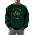 thumbnail image 1 of QHFBli Chandail en Molleton Ras du Cou pour Hommes et Femmes Kwanzaa Mode Automne Chandail Sans Capuche avec Logo Imprimé Tops de Vacances, 1 of 4