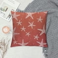 thumbnail image 2 of SHANXI Coral Starfish Ocean Throw Pillow Cover Summer Coastal Nautical Ocean Decorative Pillow Covers Square Linen Beach Pillow Cases Cushion for Bedroom Home Sofa Decor 22x22in, 2 of 5