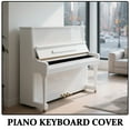 thumbnail image 3 of PTOOTP 2Pcs Protective Piano Keyboard Dust Cover for 88 Keys Electronic and Digital Keyboards, 3 of 6