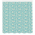 thumbnail image 2 of Ambesonne Animals Shower Curtain, Sketch Butterfly Printing, 69"Wx84"L, Eggshell Deep Sky Blue, 2 of 4