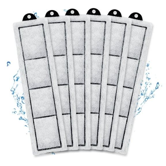 Driamor Aquatic Fish Tank Filter Cartridges with Zeolite and Carbon, 6 Pack
