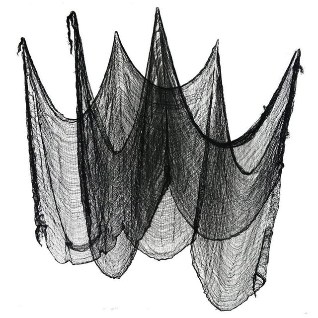 EGNMCR Tablecloths, Table Runner Halloween Party Mesh Decorations Scary Decoration Props Halloween Party Decorations Holiday Decoration Props Black White Dress-Up Party Flag String Decorative items
