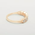 thumbnail image 6 of LBG British Made 9k Rose Gold Cubic Zirconia Womens Promise Ring - 33 size options - Size 9.5, 6 of 7