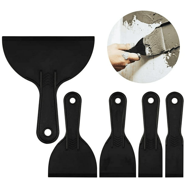 Jinsinto 6 Pieces Putty Knife Plastic Spatulas Paint Scraper