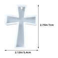 thumbnail image 2 of FRCOLOR 3pcs Diy Silicone Cross Keychain Mold For Resin Epoxy Casting Molds Cross Shaped Pendant Mold Cross Shaped Charms Crafts Making Mold, 2 of 8