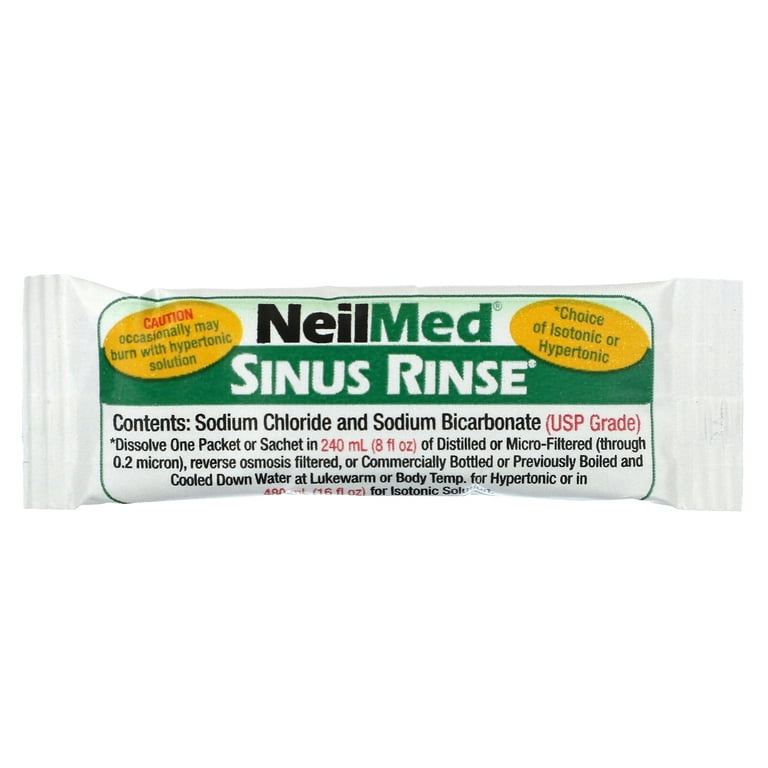 NeilMed Sinus Rinse Extra Strength Pre-Mixed Hypertonic Packets, 70ct 