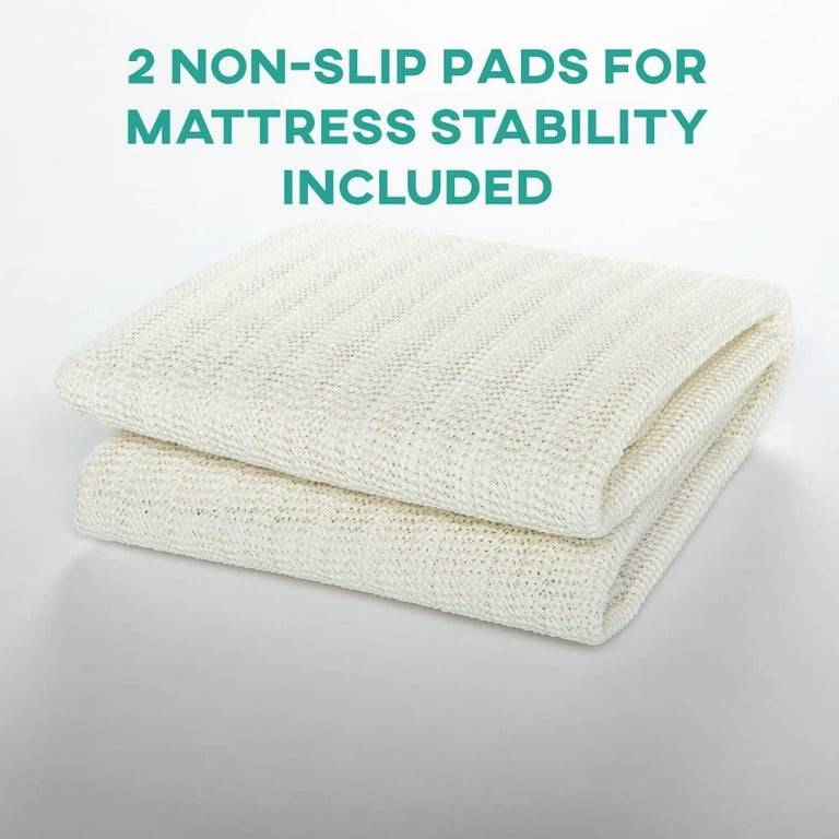 ZINUS Non-Slip Pads for Mattresses & Rugs - Set of 2 / Non-Skid