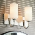 thumbnail image 3 of Solia 2-Light Bathroom Vanity Light in Polished Nickel, 3 of 12