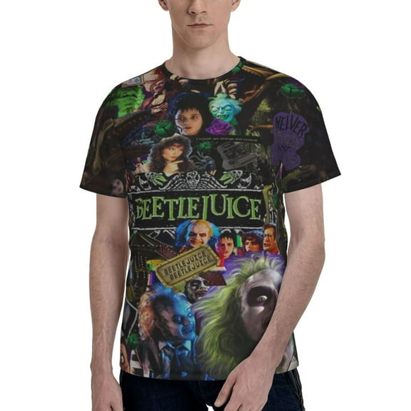 Unisex 3D Print Beetlejuice T Shirts Graphic Design Casual Summer Short Sleeve Fashion Tees Shirt for Men Women