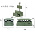 thumbnail image 2 of 9 Uds Mini Modelo Militar Juguete Bunkers Radar Modelo Conjunto Ejército Hombres Accesorios Sunnimix Juguete militar para niños, 2 of 8