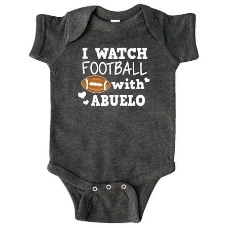

Inktastic I Watch Football with My Abuelo Gift Baby Boy or Baby Girl Bodysuit