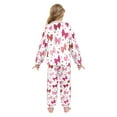 thumbnail image 3 of Fluffy Pajamas Set Fuzzy Winter Warm Pj Sets Pullover Tops and Long Pants Red and Pink Bows X-Small, 3 of 8