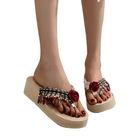 

Women Open Toe Slippers Shoes Comfy Sandals Casual Comfortable Beach Sandals
