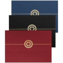 GOOHOCHY Assorted Color Certificate Holder for Storage Use Made of Paper Great for Home Office 3Pcs