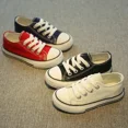 thumbnail image 4 of Zapatos Canva para niños, zapatos informales de moda con parte inferior plana para otoño, estilo coreano, versátiles, de pizarra blanca, para niños y niñas, 4 of 5