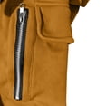 thumbnail image 4 of Yutgune Men's Loose Fit Pullover Hoodie, Solid Long Sleeve Hooded Sweatshirt with Side Pockets, 4 of 6