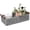 Light-Grey, variant on Round Paper Rope Storage Basket Wicker Baskets for Organizing with Handle Decorative Storage Bins for Countertop Toilet Paper Basket for Toilet Tank Top Small Baskets Set,Grey
