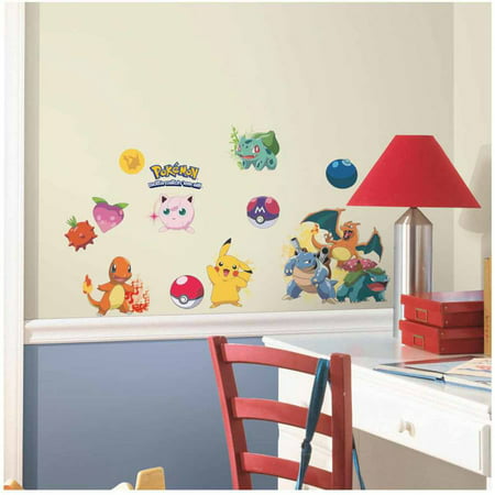 Pokemon Iconic Peel and Stick Wall  Decals  Walmart  com