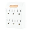 Philips 6-Outlet Wall Tap, Light-Sensing Guide Light, White, SPS1060N/17