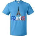 thumbnail image 3 of Inktastic France Eiffel Tower Flag in Text T-Shirt, 3 of 5