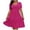 L1-Watermelon Red Dress, variant on NSLGXD Womens Plus Size Dresses Short Sleeve Scoop Neck A Line Flowy Dress Tiered Dressy Casual Summer Dress Ladies Oversized Formal Mini Dress Wine Dress,Size XL-5XL