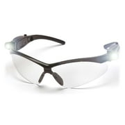Black frame/Clear Lens with LED Temples