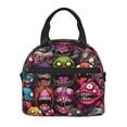 thumbnail image 2 of Hirioo Monstrous Cartoon Characters for Crossbody Lunch Box for Women Men with Adjustable Shoulder Strap for School, Work and Travel, 2 of 9