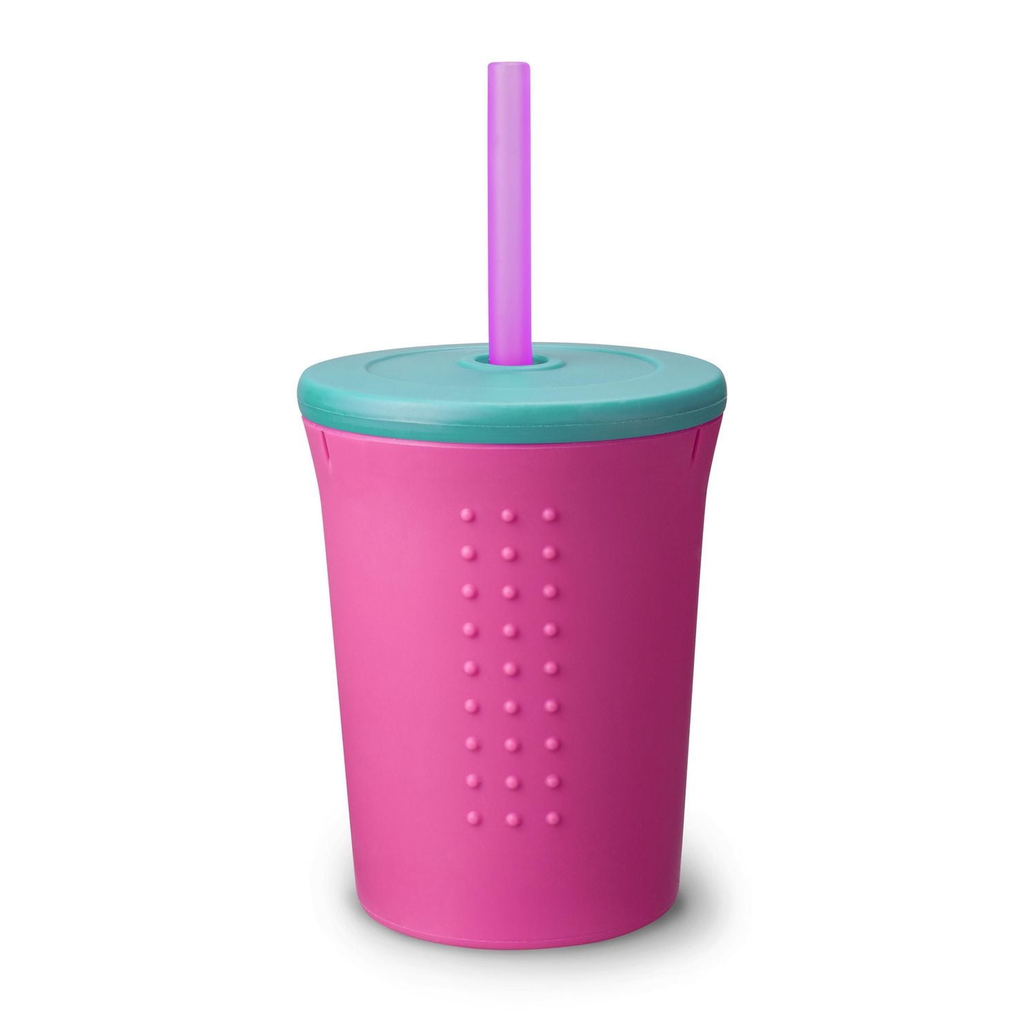 GoSili Straw Cup, 12oz. Berry/Sea