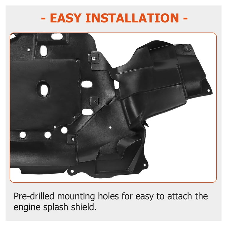 KOJEM Front Engine Splash Shield for 2015-2020 Honda Fit DX LX EX