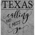 thumbnail image 2 of Texas is Calling and I Must Go Women's Plus Size Graphic Tee Brisco Brands 2X, 2 of 4