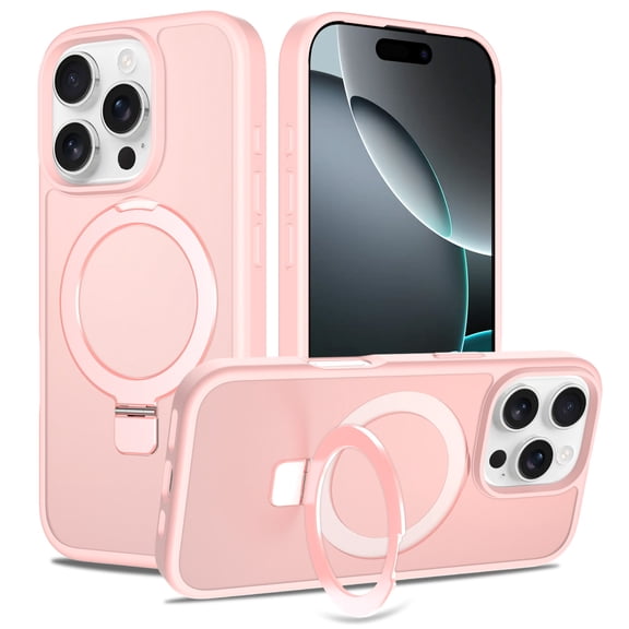 360° Spin Magnetic Stand for iPhone 16 Pro Case, Fit for MagSafe, Case for iPhone 16 Pro Phone Case with Kickstand Rotatable 6.3 inch,