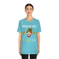 thumbnail image 4 of Pinch Me Dare - Funny Irish Leprechaun St Patricks Day Short Sleeve Tee - Funny Saint Patricks Day Shirt, 4 of 10