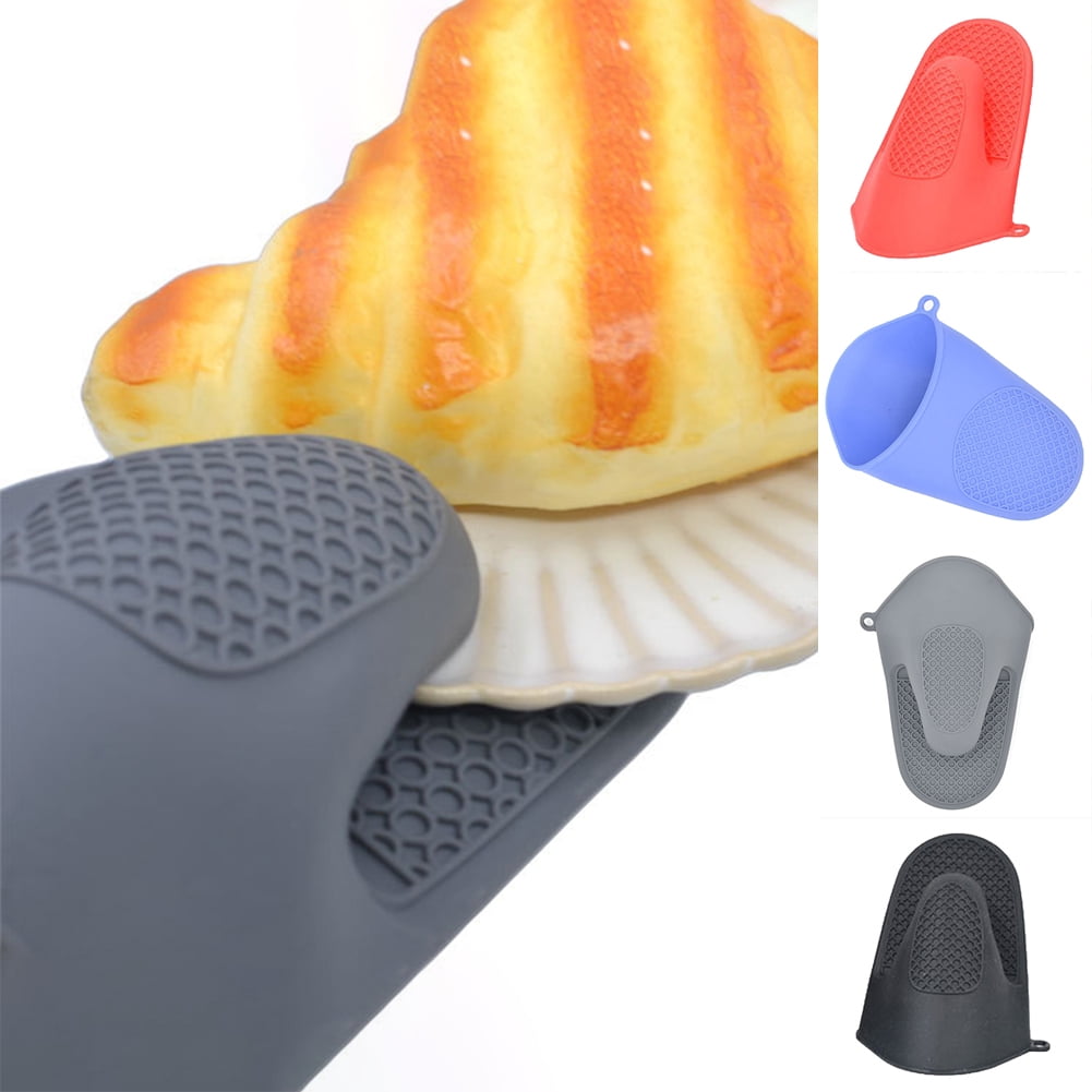 Zruodwans 2 Pcs Silicone Oven Mitts Heat Resistant, Thickened Anti