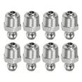 thumbnail image 1 of Unique Bargains 8 Pcs Raccord Droit en Acier Inoxydable 304 Filetage PT1/8 Pieds-28 Accessoires de Mamelon Hydraulique, 1 of 7