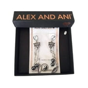 Alex and Ani Women's Yin Yang Chandelier Earrings Rafaelian Silver One Size