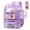 purple, variant on Clear Backpack for School, Large Transparent Book Bag Stadium Approved for Teens Women, Purple
