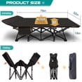 thumbnail image 6 of NAIZEA XXL Oversized 78" Camping Cot for Adults, Portable Folding Bed Rollaway Guest Bed with Mattress & Carry Bag, Double Layer Oxford Strong Sleeping Cots, Heavy Duty Cot Support 900 bls, 6 of 10