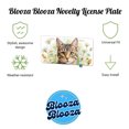 thumbnail image 2 of Tabby Cat Watercolor Design With Daisies Metal Novelty License Plate, 2 of 7