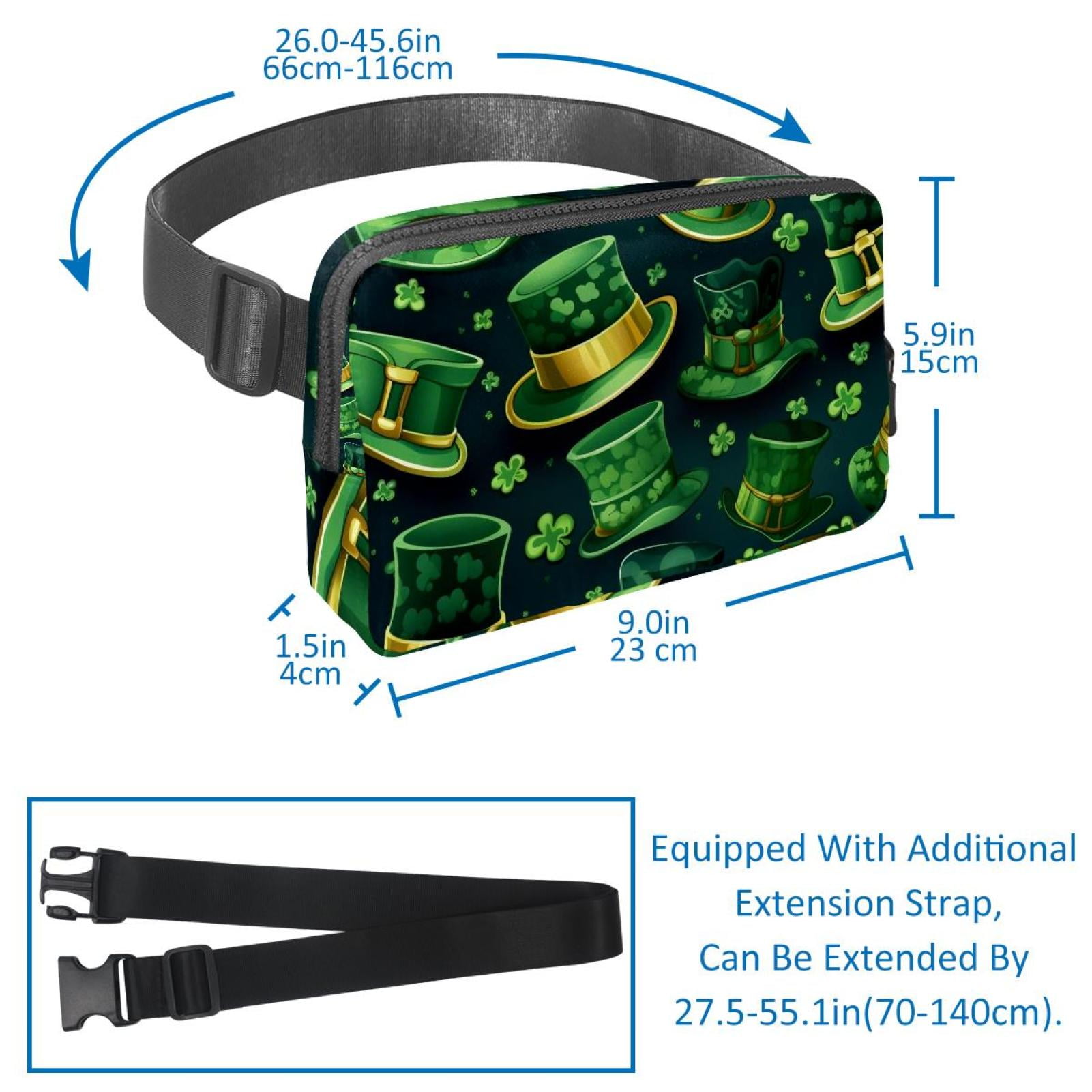St. Patrick's Day Fanny Packs Running Belt Belt Bag Lightweight Adjustable with Extension Strap Unisex