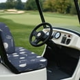 thumbnail image 4 of FUIALDOLG Breathable Universal Seat Covers for Ezgo Club Car Seats Golf Cart Golf Ball Print Front and Back Seat Cushion Cover Fit Like a Glove, Blue, 4 of 8