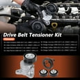thumbnail image 2 of Conjunto de Kit de Tensor de Correa de Transmisión Único para Jeep Compass 2008-2017 2.0L 1998CC 122Cu L4 para Jeep Compass 2008-2017 2.4L 2360CC 144Cu L4, 2 of 7