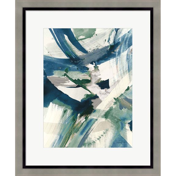 Great Art Now Spontaneous II Sapphire by Danhui Nai, Framed Wall Art, 19W x 23H