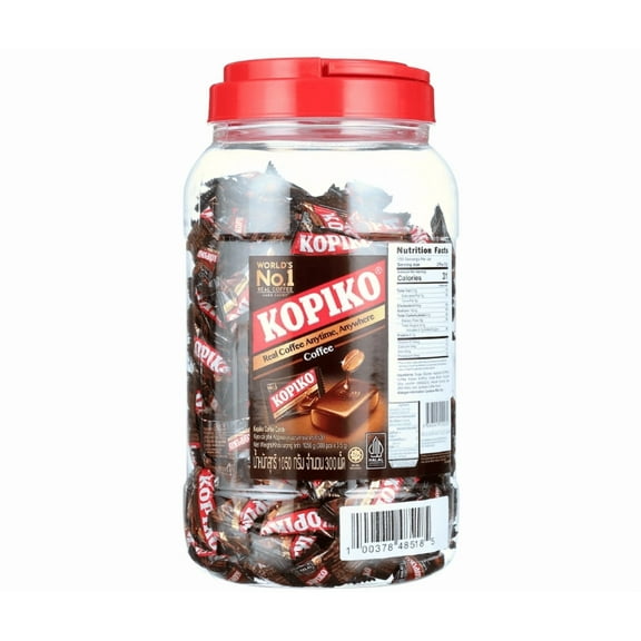 Kopiko Original Coffee Hard Candy, 28.2 Oz Bulk Jar, Made with Real Coffee