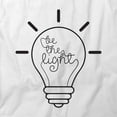 thumbnail image 2 of Be The Light T-Shirt | Religious Christian White Tee Gift, 2 of 5