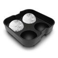 thumbnail image 5 of Molde de silicona para hacer bolas de hielo para congelador, bandeja esférica para cubitos de hielo que hace 4 bolas de hielo perfectamente redondas, moldes grandes reutilizables para cubito, 5 of 5