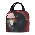 thumbnail image 1 of Balery Mysterious Hooded Wolf Bolsa de Almuerzo Aislada – Caja de Almuerzo con Papel de Aluminio Grueso, Mantiene la Comida Fresca por 4 Horas, 1 of 8