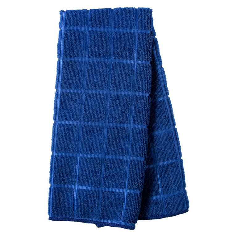 Navy blue dish towels outlet