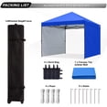 thumbnail image 4 of Carpa con dosel ABCCANOPY para exteriores, fácil de abrir, 8 x 8 pies, con 2 parasoles, 4 of 5