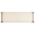 thumbnail image 6 of SAFAVIEH Couture Dilan Solid Leather Contemporary Bench, White/Light Brown, 6 of 11