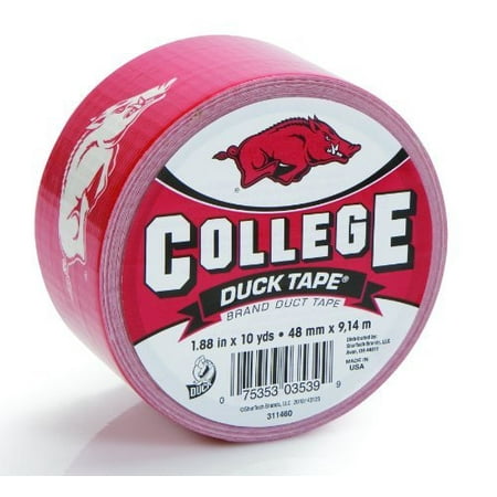 Shurtech Brands 240261 College Duct Tape, U. of Arkansas, 1.88-In. x 10-Yd.